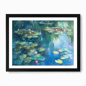 Contemporary Artwork Inspired By Claude Monet 4 Art Print