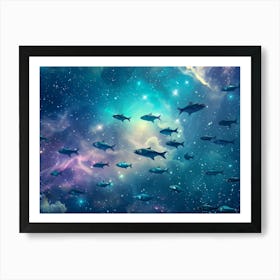 Fish In Space Art Print