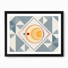 Bauhaus Moon & Sun Art Print