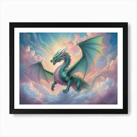 Dragon In The Sky 2 Art Print