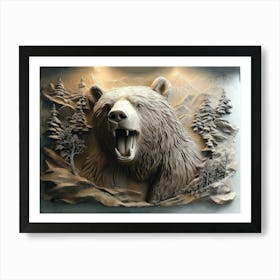 Bear Wall Art Art Print