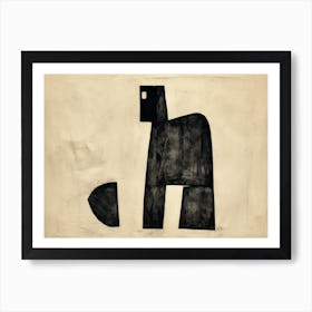 'The Black Horse' Art Print