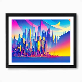 Cityscape 65 Art Print