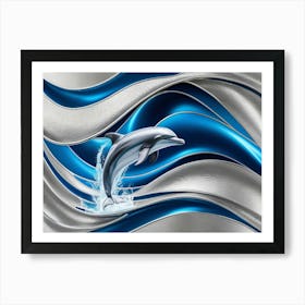 Dolphin In The Water Art Print