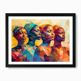 Portrait Of African Women Art Print