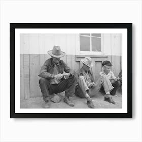 Farmers Whittling, Pie Town, New Mexico By Russell Lee Art Print