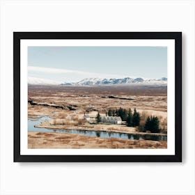 View Over Thingvellir National Park In Iceland Art Print