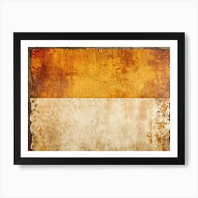 A Watercolor Paper With Grunge Texture Stained And Distressed Bearing Faint Traces Of Yellow And O 2 1 Art Print