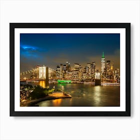 Fantastic Evening Impression From NYC Art Print