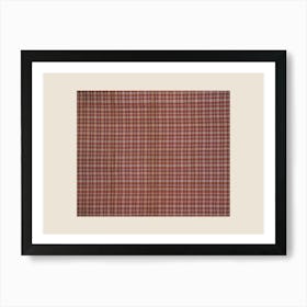 Vintage Red Plaid Art Print