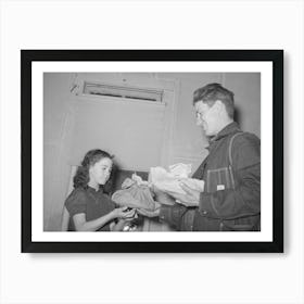 Delivering Pie To The Young Farmer Who Bid Highest, Pie Supper In Muskogee County, Oklahoma, See General Captio Art Print