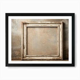 Vintage Textured Cardboard Frame Holding An Artistic Design Edges Worn And Gently Curling Patina O (5) 1 Art Print