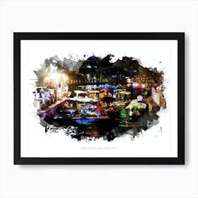 Houhai Lake Scenic Area, Beijing, China Art Print