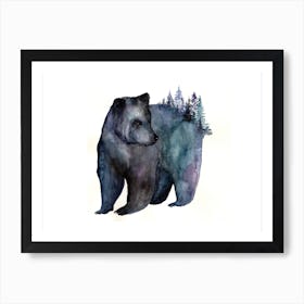 Forest Bear Poster