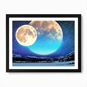 Full Moon In The Sky 2 Art Print