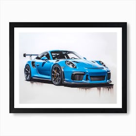 Porsche 911 Gt3 Rs Art Print