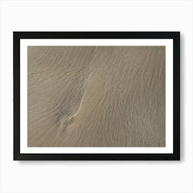 Natural structure of beige sand on the beach Art Print