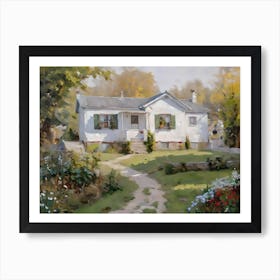 House In The Garden Art Print