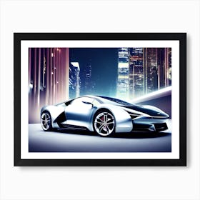 Futuristic Sports Car 8 Art Print