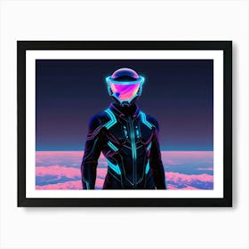 Futuristic Man Art Print