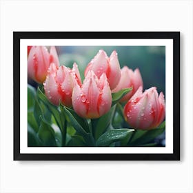 Pink Tulips 1 Art Print