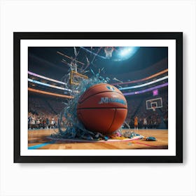 Basketball Game 3 Art Print