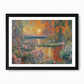 Springtime Sunset (Inpressionism) Art Print