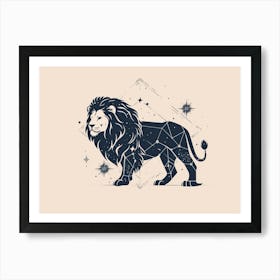 Lion Zodiac Art Print