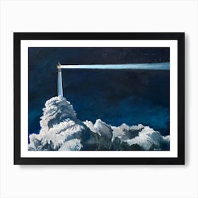 Cloud Station 59 Lighthouse Art Print