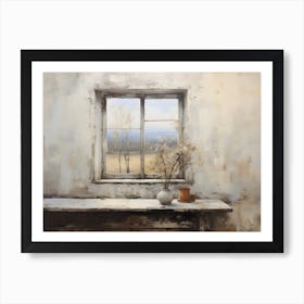 Old Stone Farm Neutral Tones 7 Art Print