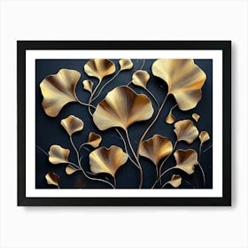 Ginkgo Leaves 8 Art Print