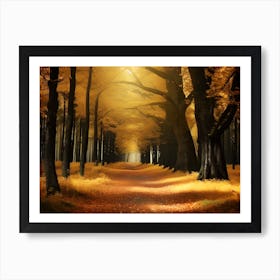 Path In The Woods 5 Art Print