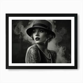 Sexy Woman In Hat Poster