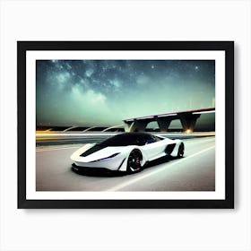 Futuristic Sports Car 16 Art Print