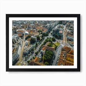 Milan Magic: Aerial View Photo Art Poster Art Print