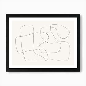 Bohemian Abstract Drawing Art Print