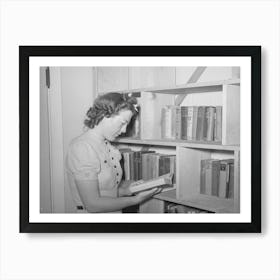 Librarian Of The Small Lending Library At The Casa Grande Valley Farms, Pinal County, Arizona By Russell Lee Art Print