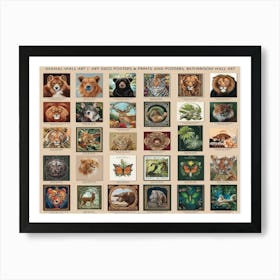 Animal Collection Art Print