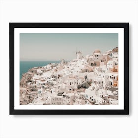 Santorini Villa View Art Print