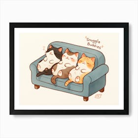 Sleepy Cats 1 Art Print