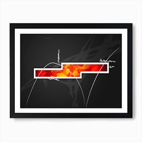 Abstraction Art Illustration In Painting Digital Style 50 Art Print