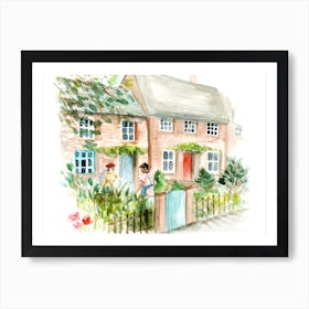 English Houses Art Print