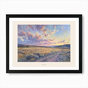 Western Sunset Landscapes Nevada 3 Poster Art Print