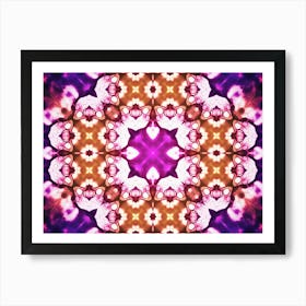 Mosaic Of Colors Purple And Orange 1 Art Print