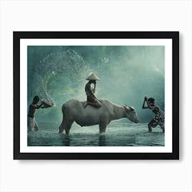 Water Buffalo Art Print