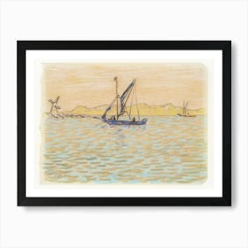 Sailing Boats Off The Coast Of Domburg (1907), Jan Toorop Art Print