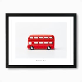 Toy Car Red London Bus 2 Poster Art Print