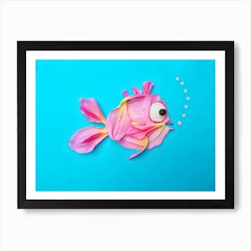 Pink fish Art Print