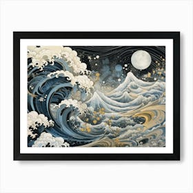 Great Wave Off Kanagawa 7 Poster