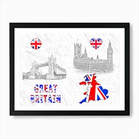 OUR HOME - BRITAIN design collection Art Print